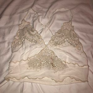 Detailed beach crop top